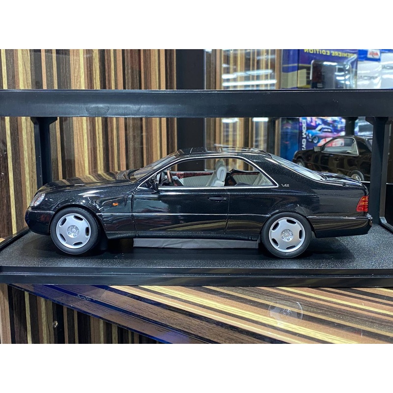 1/18 Diecast Miniature Mercedes-Benz 600 SEC CULT Black Model Car