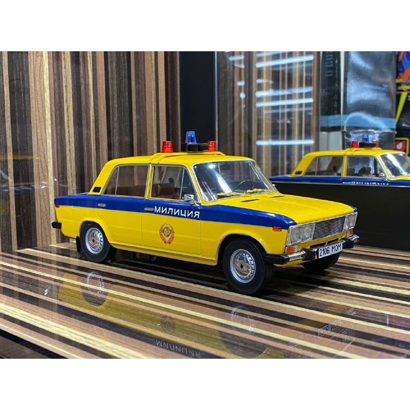 1/18 Resin Lada 1600 USSR Police Yellow by Triplenine