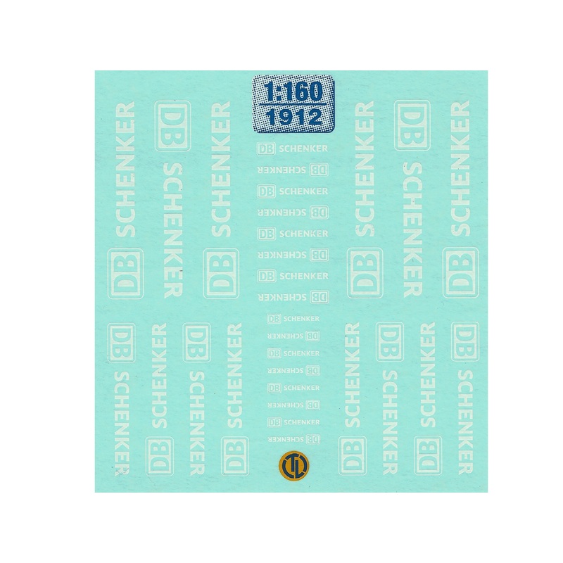 Decals Decal sheet DB Schenker lettering, white