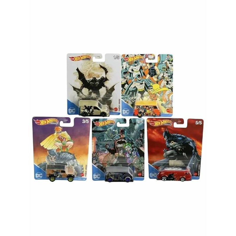 Exclusive Hotwheels Dc Set of 5
