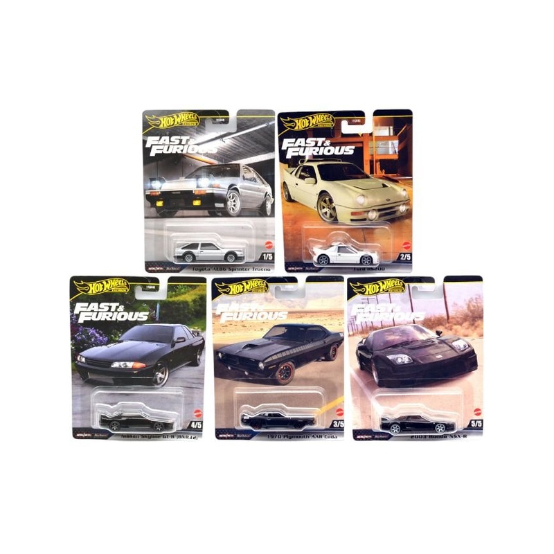 EXCLUSIVE Hotwheels Fast & Furious Set of 5