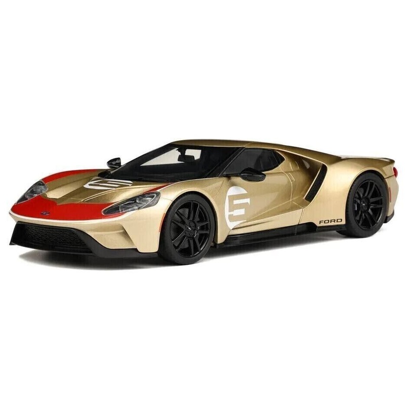 GT Spirit 2022 Ford GT Heritage Edition No 5 Holman Moody Gold 1:18 RESIN