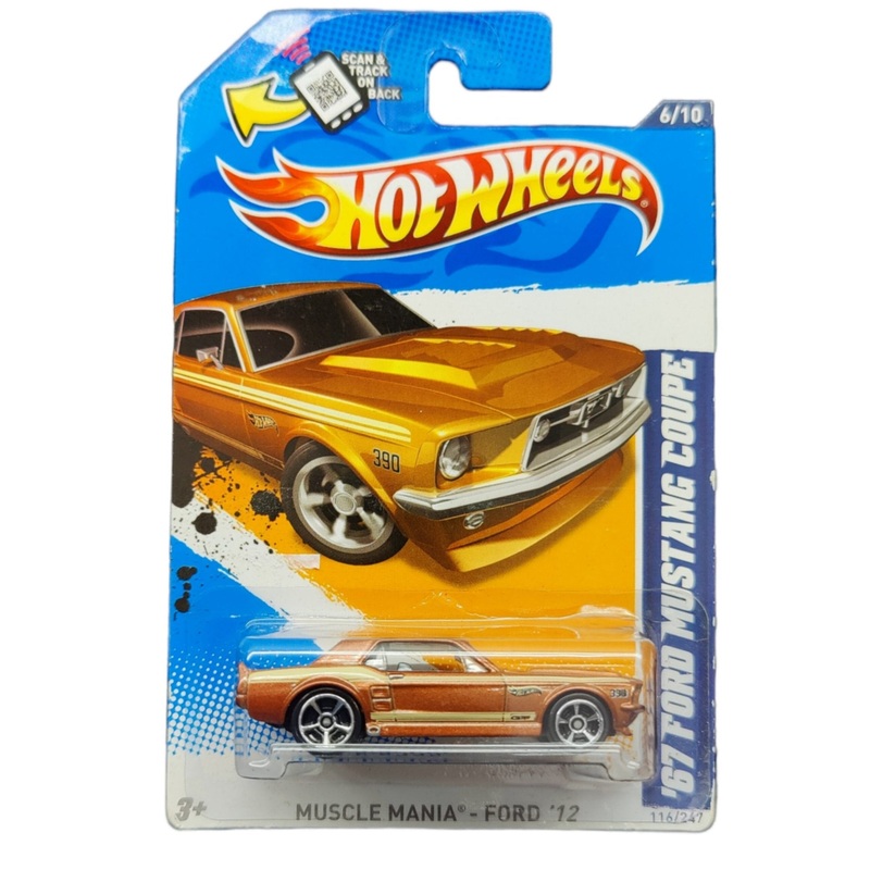 Hot Wheels Muscle Mania - Ford 12 '67 Ford Mustang Coupe'