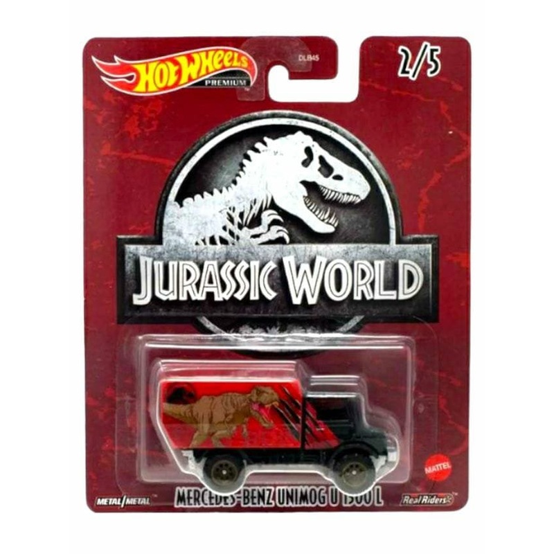 Hotwheels Jurassic world Mercedes benz Unimog u 1300 L imported premium 1:64 Scale