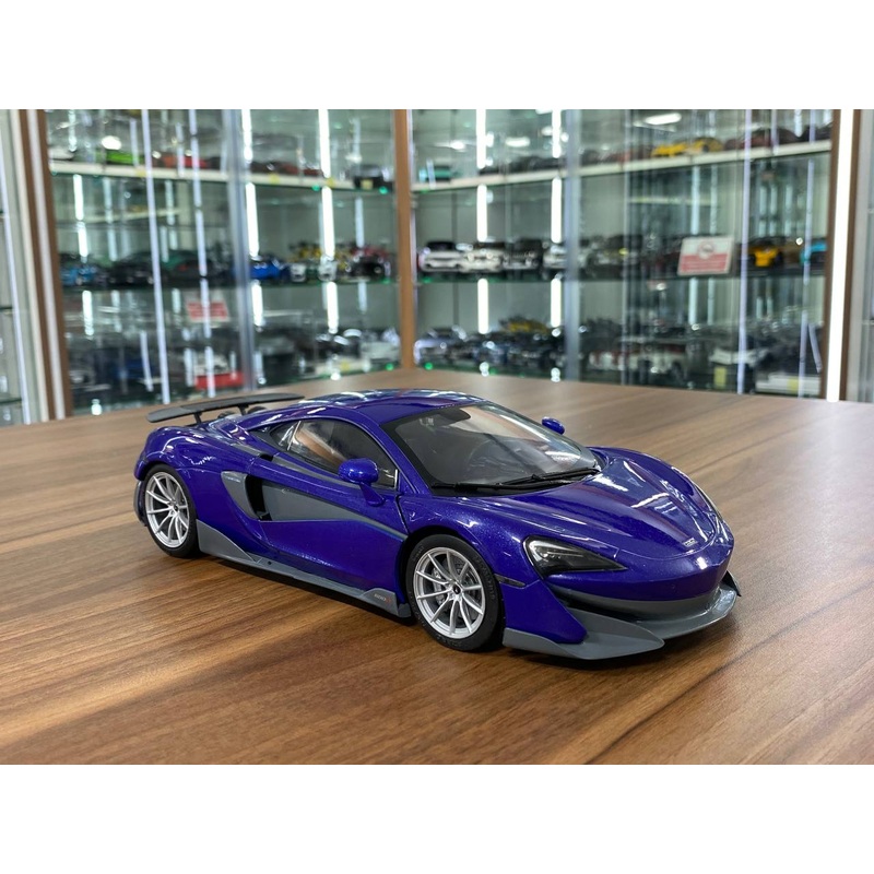 1/18 Diecast McLaren 600LT Coupe Purple Solido Miniature Model Car