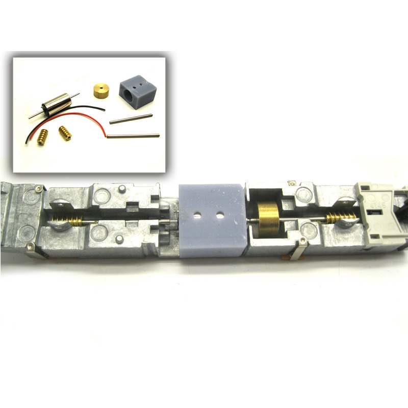 Conversion kit with bell armature motor Fleischmann ICE