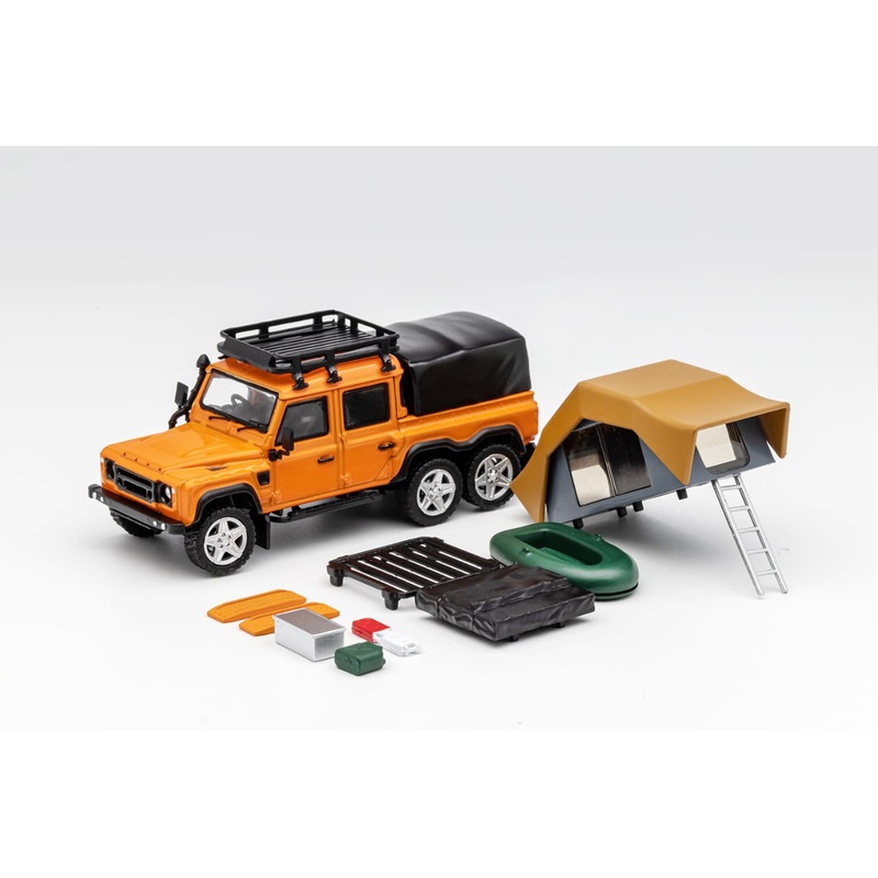 GCD 1/64 Defender 110 PickUp 6x6 KAHN Modified - Orange