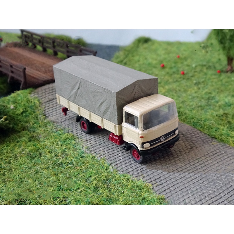 Mercedes-Benz LP608 Flatbed with tarpaulin