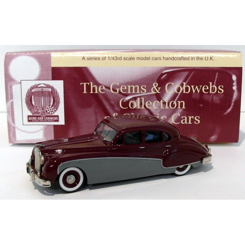Milestone Miniatures 1/43 Scale GC6MG - 1958-61 Jaguar Mk.IX - Maroon Grey