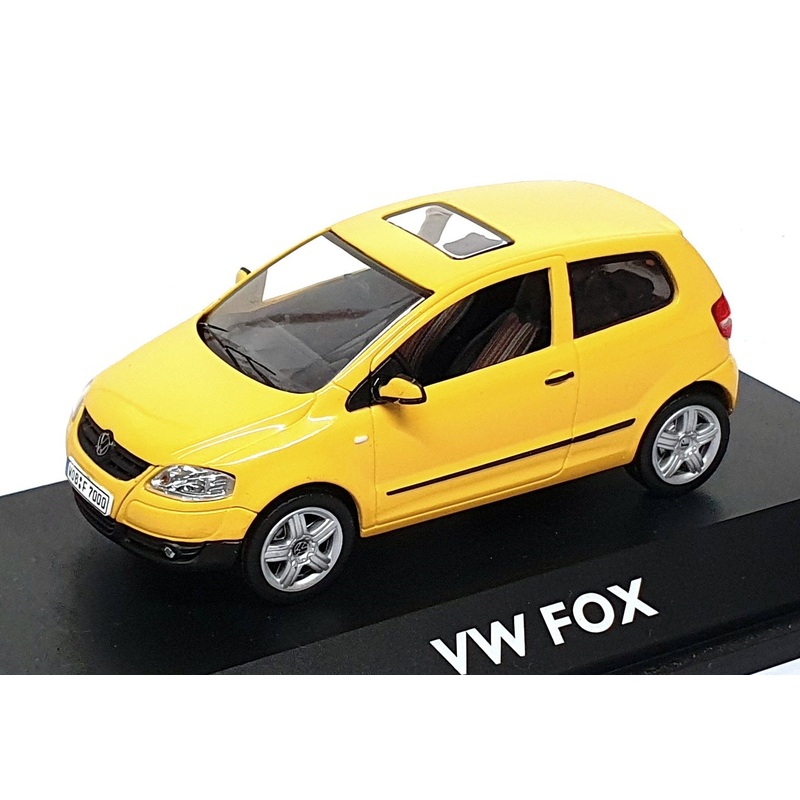 Schuco 1/43 Scale Diecast 04722 - Volkswagen VW Fox - Yellow