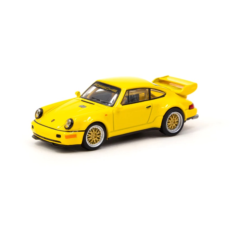 Tarmac Works x Schuco 1/64 Porsche 911 RSR 3.8 Yellow