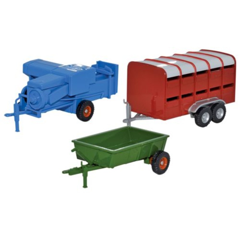 3 Piece Farm Trailers  - 1:76 Scale