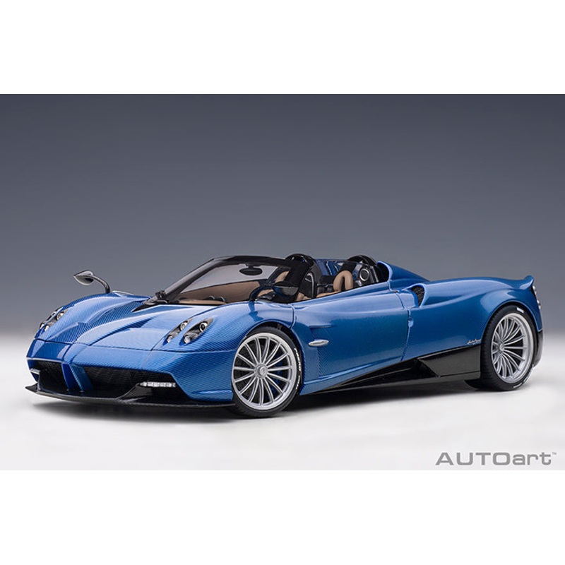 AUTOart Pagani Huayra Roadster Tricolor Blue Carbon Fiber (Full Body) 1:18