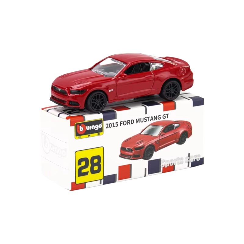 Bburago Sports Cars 2015 Ford Mustang GT 1:64 Scale