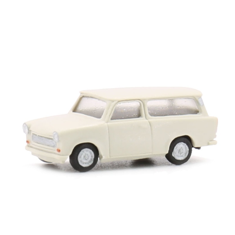 Car Trabant 601 station wagon atlas white