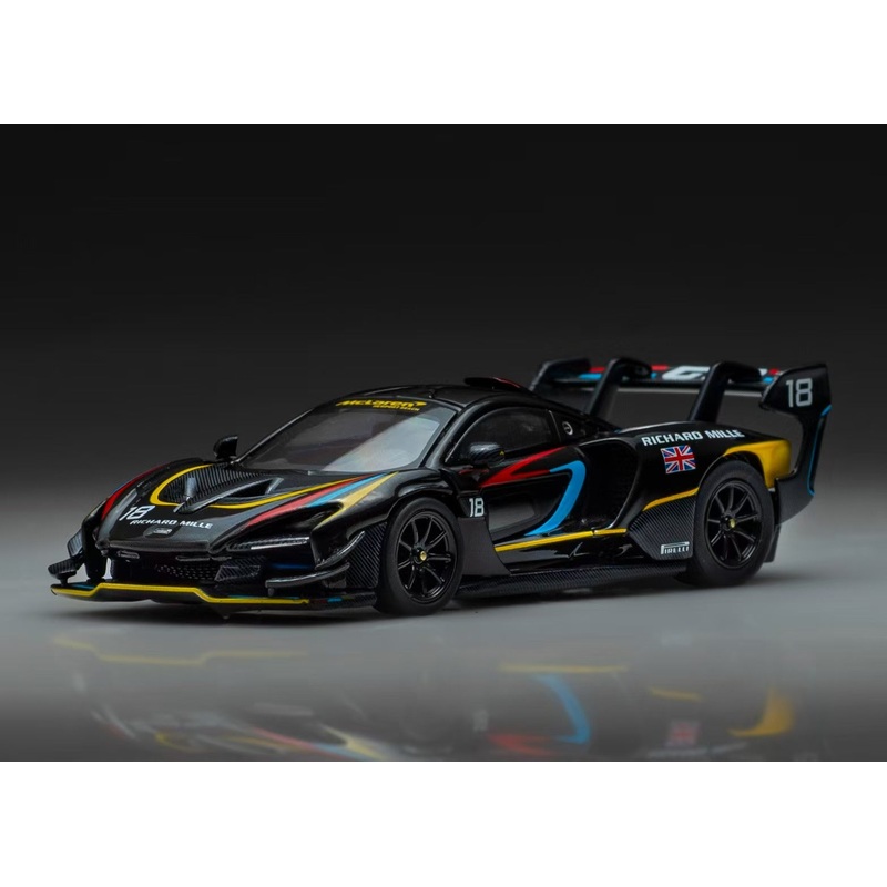 CM Model 1/64 Senna GTR Black18# Livery (James Hunt) HEC 2025 Exclusive Model