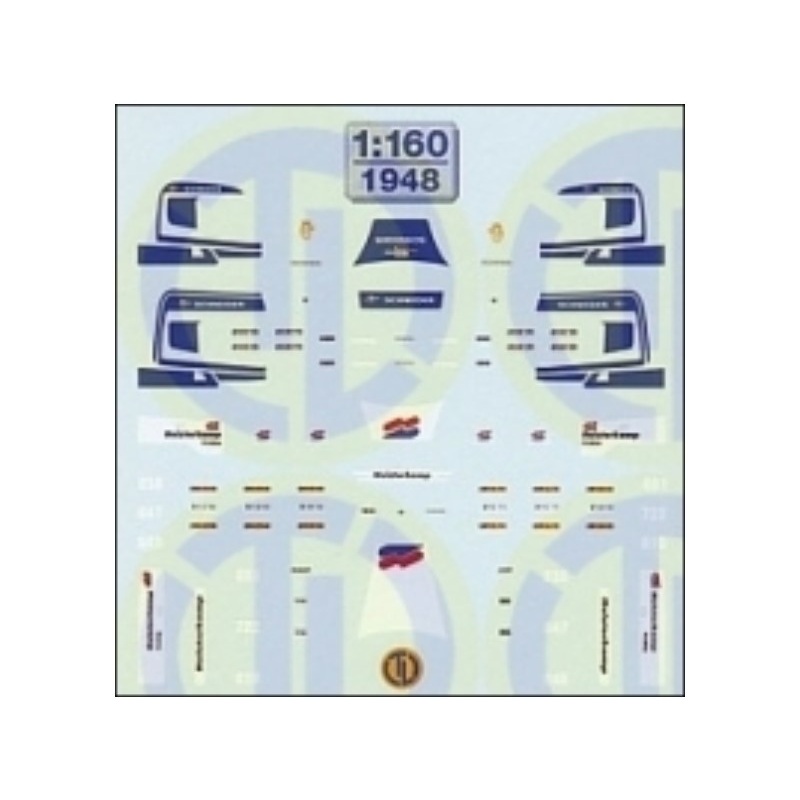 Decals Heisterkamp & Schneider 1: 160 decal sheets
