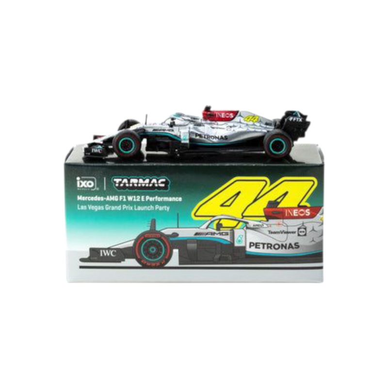 Tarmac Works Formula 1 Mercedes-AMG F1 W12 E Performance Las Vegas Grand Prix Launch Party 1:64 Scale