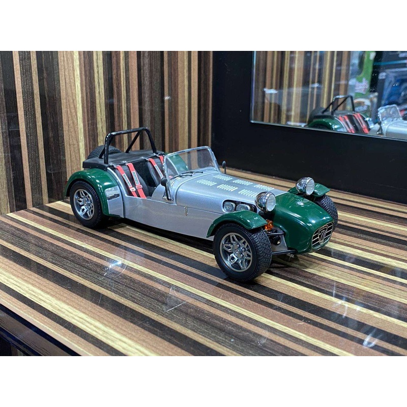 1/18 Diecast Caterham Super Seven Cycle Fender Green Kyosho Scale Model Car