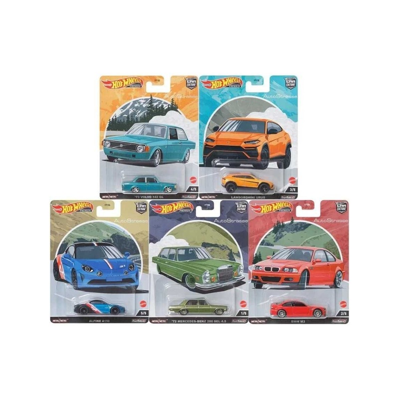 EXCLUSIVE Hotwheels Car Culture Auto Strasse Set of 5