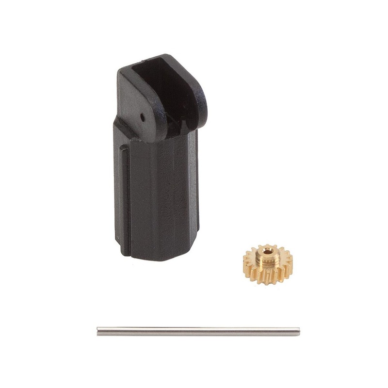 Motor bracket for  7 mm motor, axle 24 mm / module 0.3 Z18