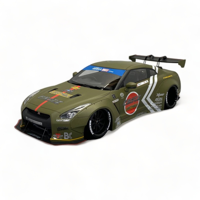 Nissan GT-R R35 LBWK LB*Performance Matt Green by Onemodel 1/18