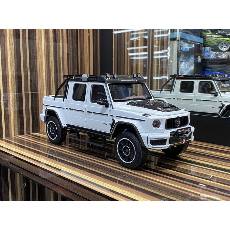 1/18 Diecast Mercedes-Benz G-Class Brabus 800 Adventure XLP White Almost Real Scale Model Car