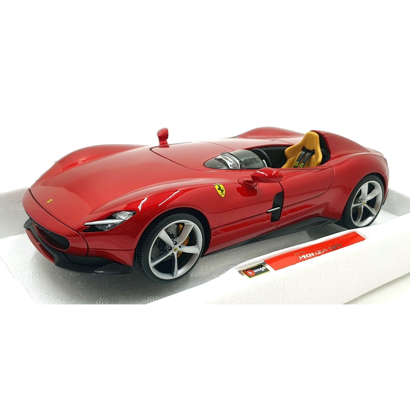Burago 1/18 Scale Diecast 18-16909 - Ferrari Monza SP1 - Red