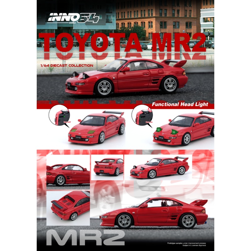 [ETA:  Jul 2025 ] Inno64 1/64 TOYOTA MR2 (SW20) Red