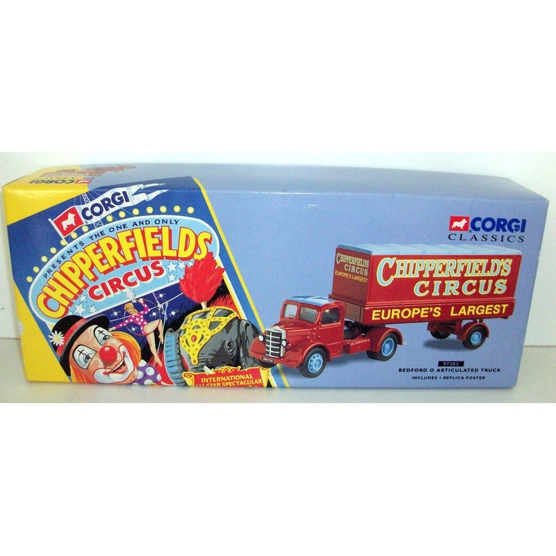 CORGI 1/50 - 97303 BEDFORD O ARTICULATED TRUCK -  CHIPPERFIELDS CIRCUS