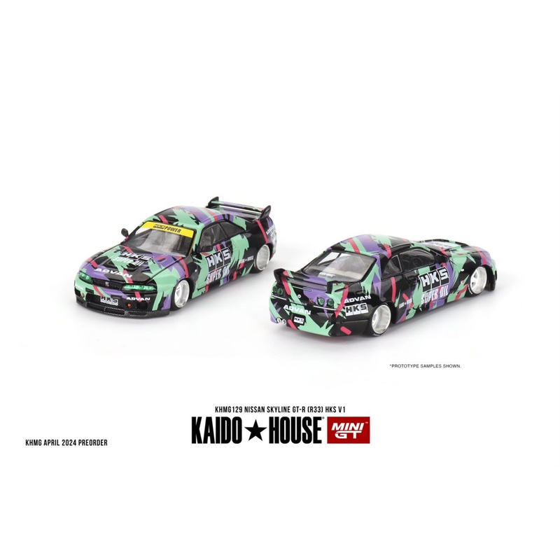 KaidoHouse x Mini GT 1/64 Nissan Skyline GT-R (R33) HKS V1