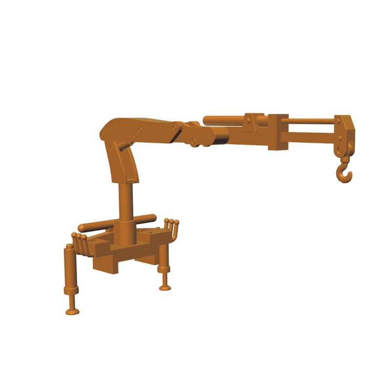 Loading crane for truck type 1 kit