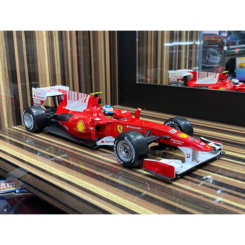 1/18 Diecast F10 Bahrain GP Edition F. Alonso Formula 1 Red Model Car by Hot Wheels