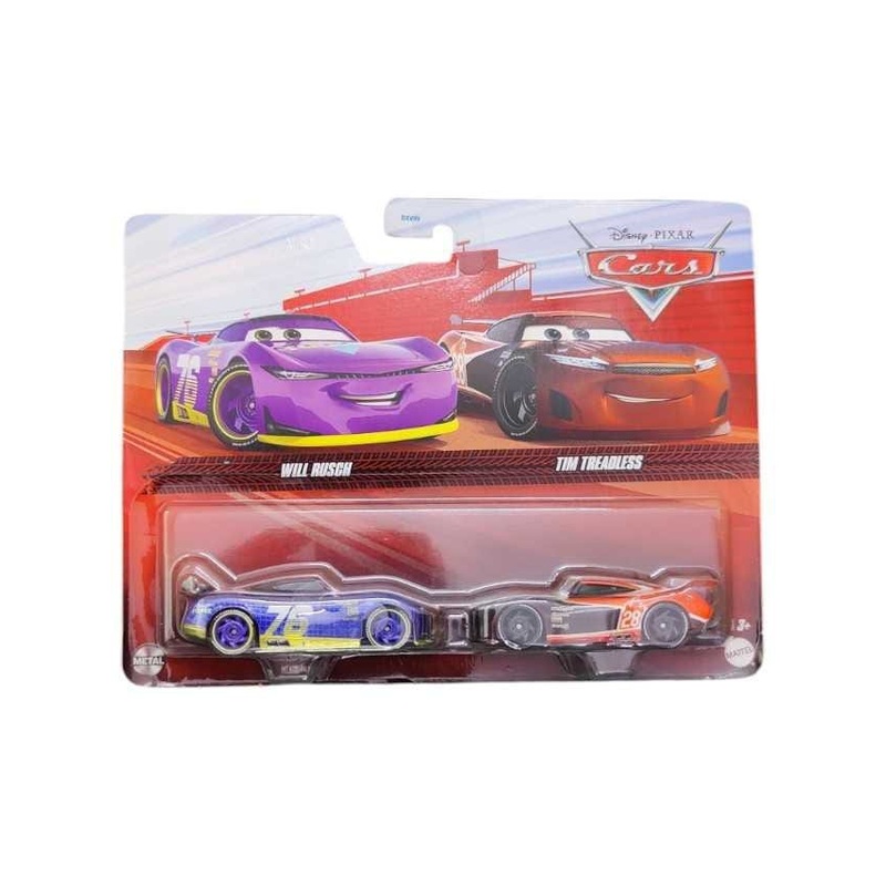 Disney Cars 2 pack Will Rusch and Tim Treadless