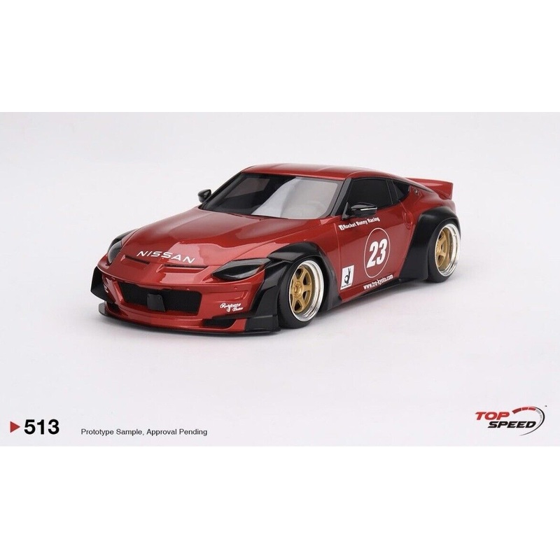 Topspeed 2023 Nissan Fairlady Z (RZ34) #23 Rocket Bunny Pandem Passion Red 1:18