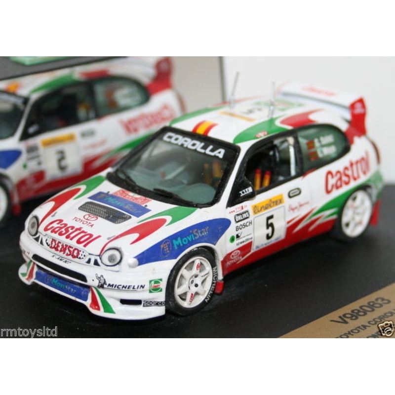VITESSE 1/43 SCALE - V98063 - TOYOTA COROLLA WRC WINNER MONTE CARLO 1998 SAINZ