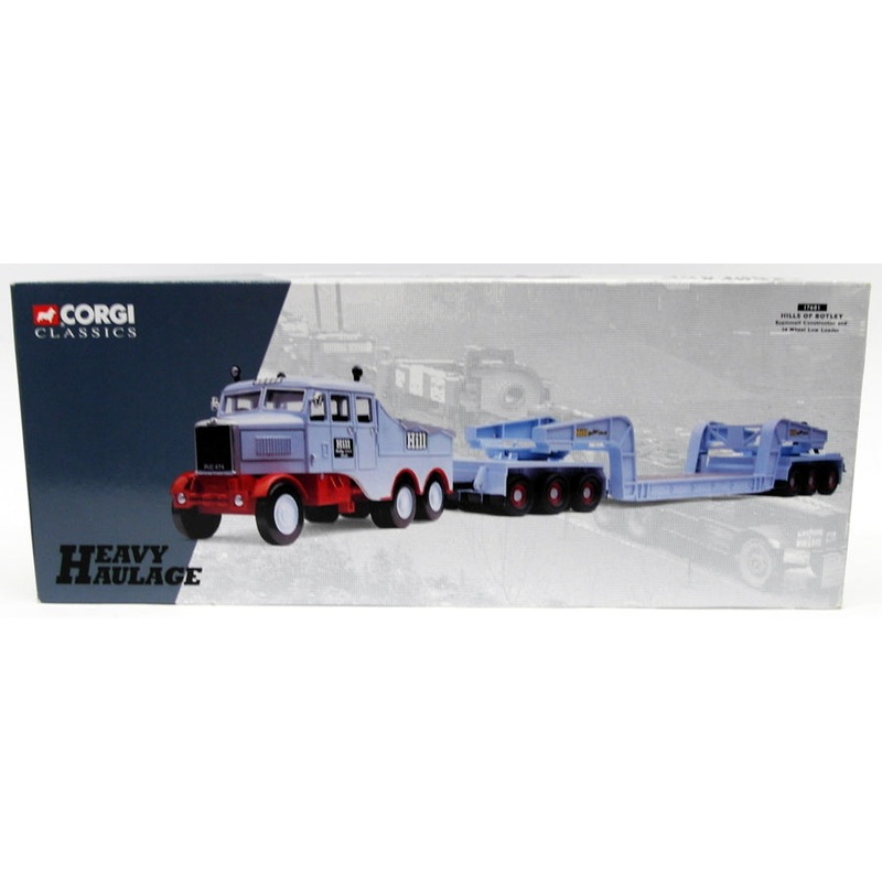Corgi 1/50 Scale 17601 - Scammell Constructor 24 Wheel Low Loader Hills