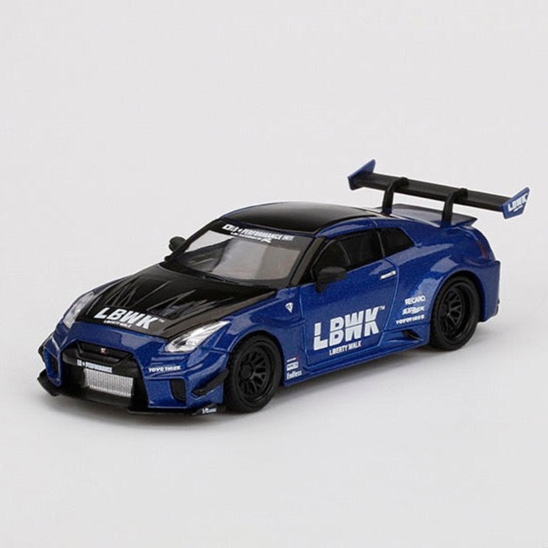 Mini GT 1:64 LB-Silhouette WORKS GT NISSAN 35GT-RR Ver.2 LBWK Blue ***in clamshell blisters***