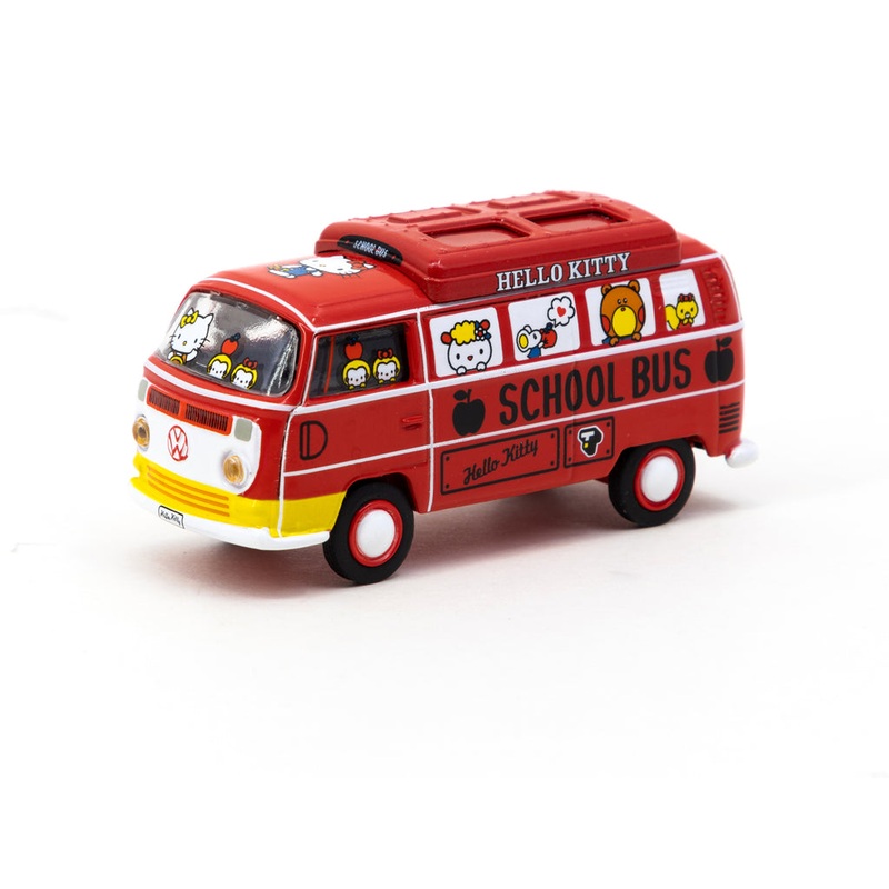 Tarmac Works x Schuco 1/64 VW Type II (T2) Bus Hello Kitty