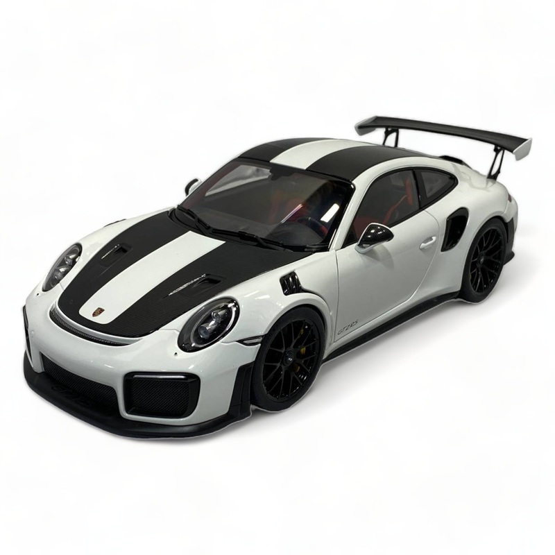 1/18 Diecast Autoart Porsche 911 GT2 RS (991.2) 2017 - White Scale Model Car