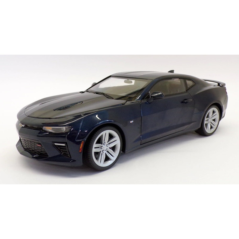 Auto World 1/18 Scale AW239/06 - 2016 Chevrolet Camaro SS - Blue