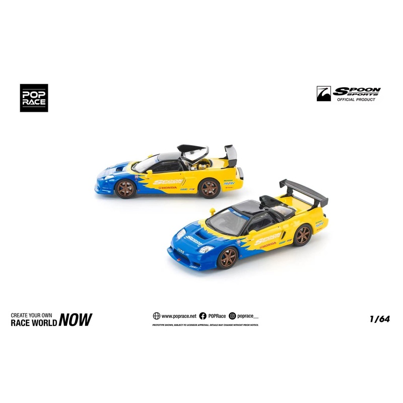 [ETA:  May 2026 ] Pop Race 1/64 NSX-R GT Spoon Livery (PR640310)