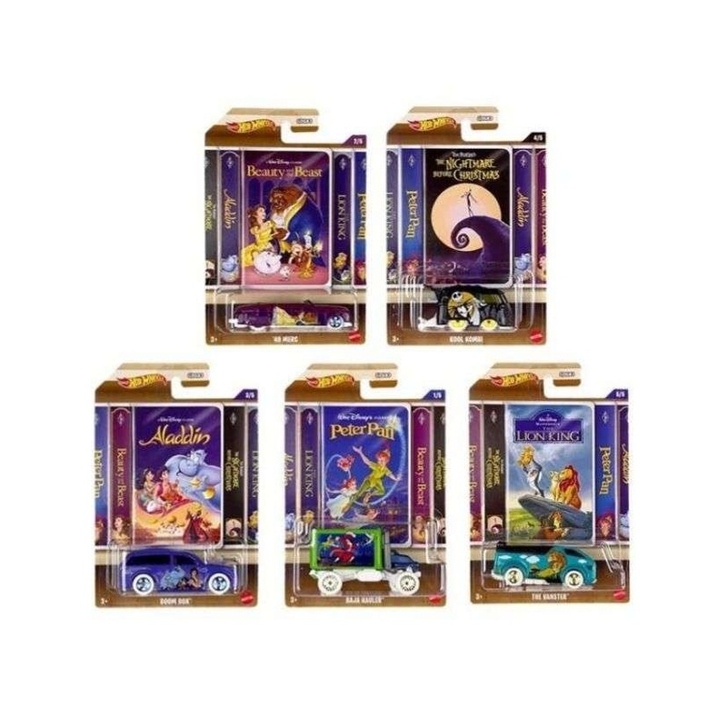 EXCLUSIVE Hotwheels Disney Beauty And the Beast Set of 5