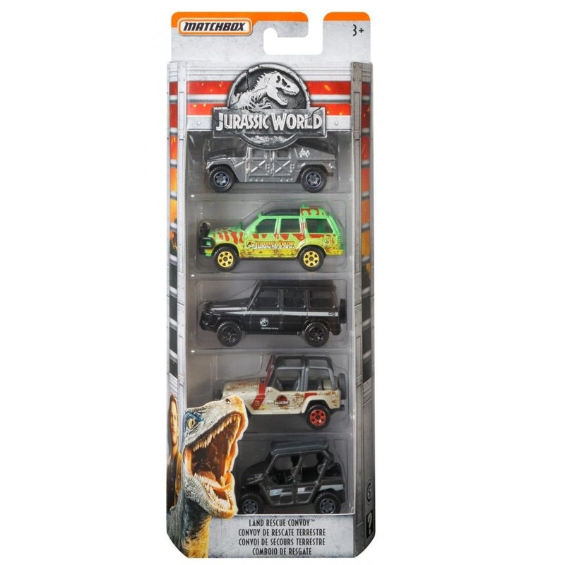 EXCLUSIVE Matchbox Jurassic World Land Rescue Convoy 5 Pack