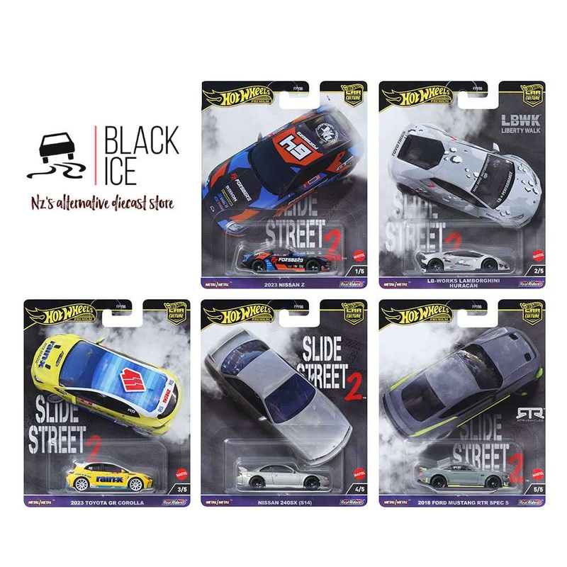 Hot Wheels 1/64 Car Culture  Slide Street  H [Set of 5]