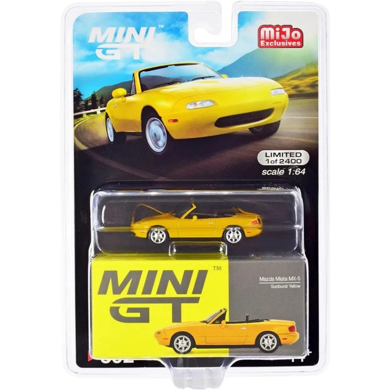 Mini Gt Mazda Miata MX-5 Sunburst yellow no 392