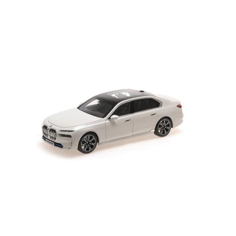Minichamps 2023 BMW i7 (7 Series) G70 White Metallic 1:18