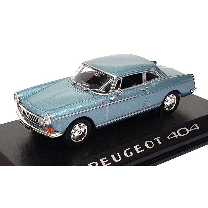 Norev 1/43 Scale Diecast 474434 - Peugeot 404 Coupe - Met. Lt. Blue