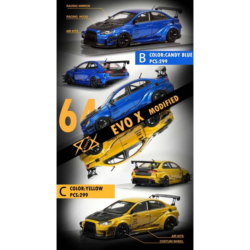 404Error 1/64 Lancer Evolution X Varis Modified