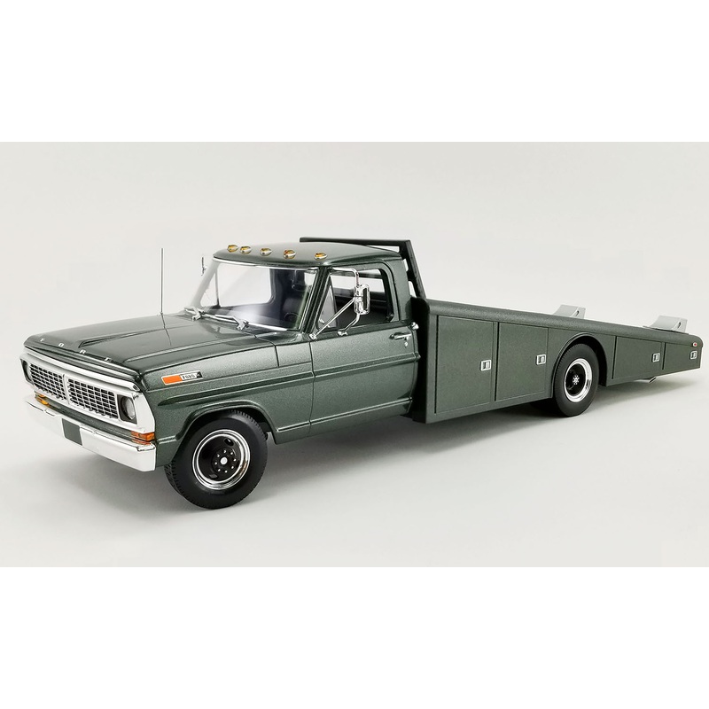 Acme 1970 Ford F-350 Ramp Truck Highland Green 1:18